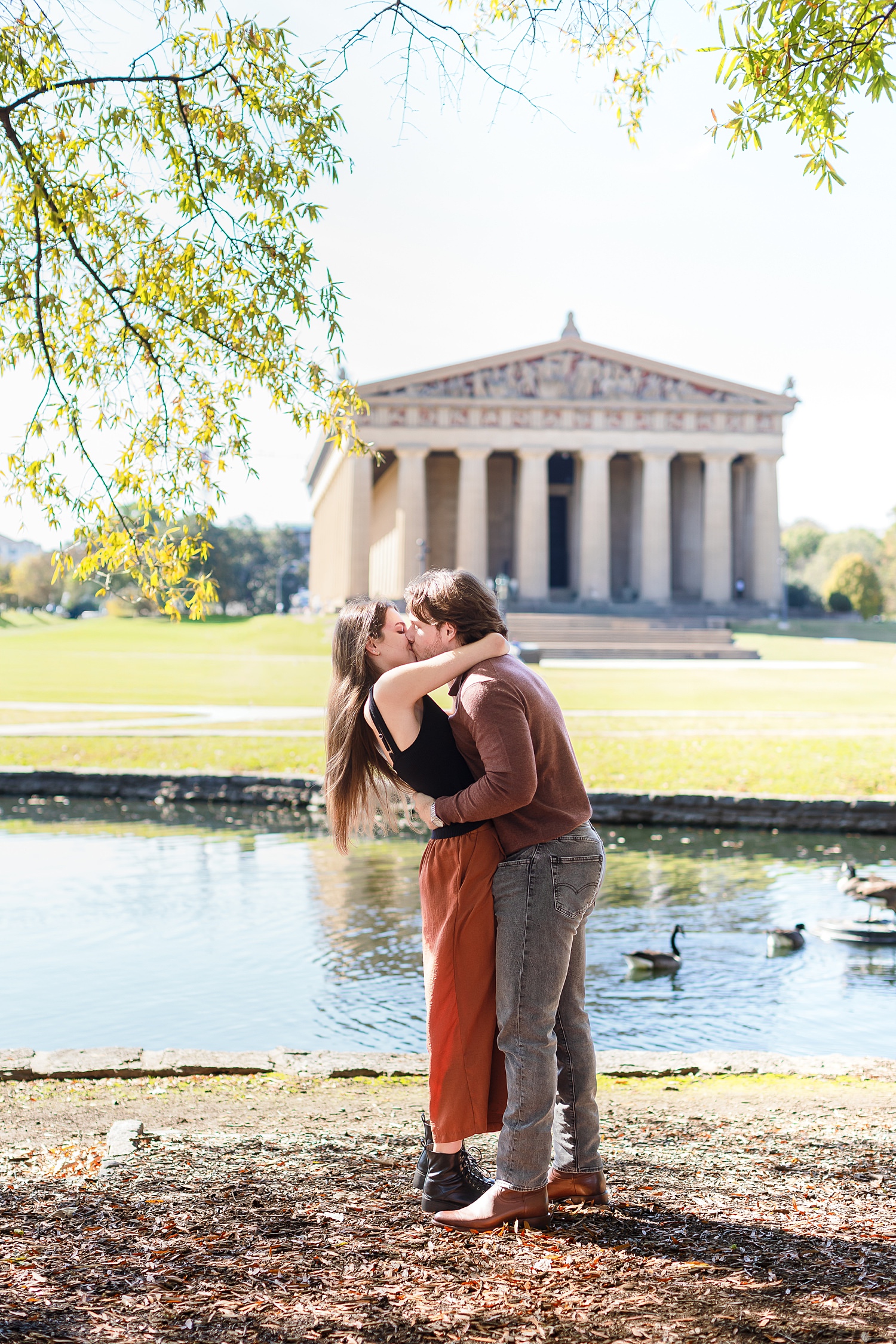 Nashville Wedding Proposal at Centennial Park