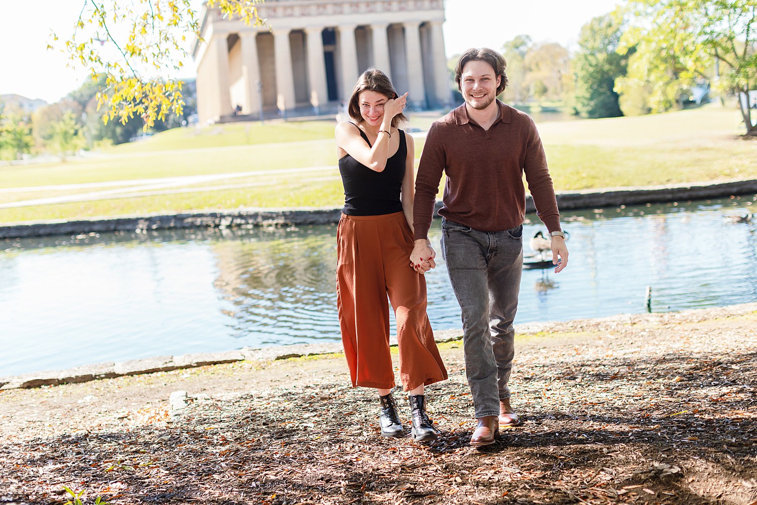 Nashville Wedding Proposal at Centennial Park